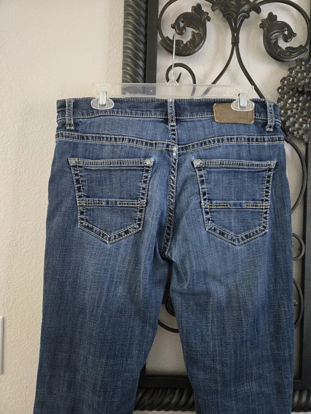 BKE Men's Medium Blue Aiden Bootcut Jeans